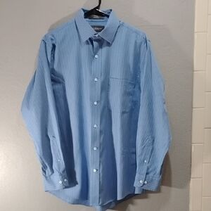 Croft & Barrow Blue Striped Dress Shirt